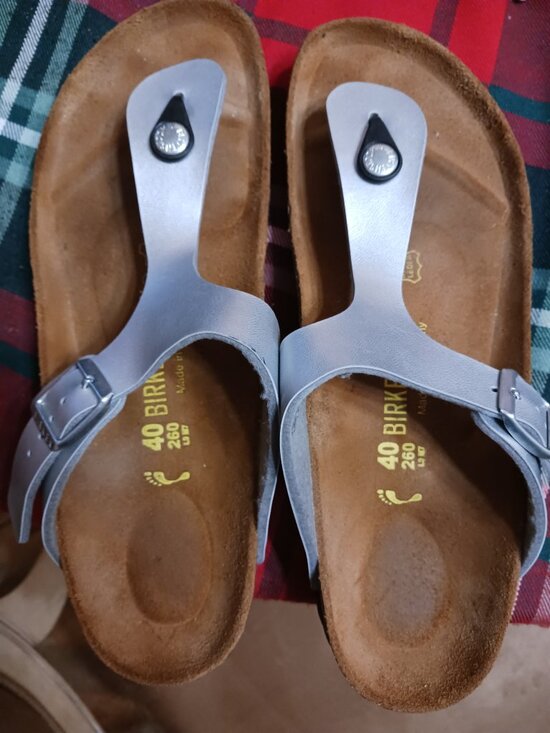 Berkenstocks Shoes - Silver Sandal Birkenstocks 40